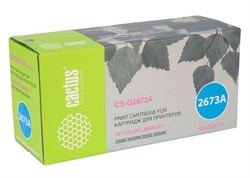 Лазерный картридж Cactus CS-Q2673AR (HP 309A) пурпурный для HP Color LaserJet 3500, 3500n, 3550, 3550n (4'000 стр.) - фото 11774