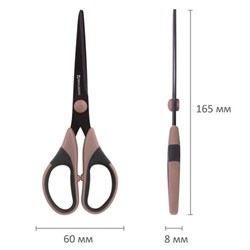 Ножницы Brauberg "Special", 165 мм, тефлоновое антискользящее покрытие, 2-х сторонняя заточка - фото 13769
