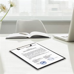 Доска-планшет Brauberg "Black Jack" с прижимом, А4 (226х315 мм) - фото 14506