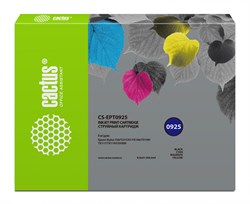 Струйный картридж Cactus CS-EPT0925 (T0925) набор для принтеров Epson Stylus C91, C240, CX4300, T26, T27, TX106, TX109, TX117, TX119 (8 мл + 3 x 6,6 мл) - фото 14971