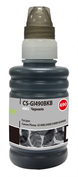 Чернила Cactus CS-GI490BKB черный для Canon Pixma G1400, G2400, G3400 (100 мл) - фото 15248