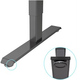 Стол Cactus CS-ED-BBK столешница МДФ черный, каркас черный, столешница 120x60 см - фото 16324