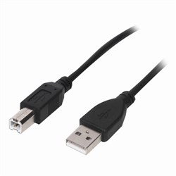 Кабель USB 2.0 AM-BM, 1,5 м, Sonnen Premium, медь, для периферии, экранированный, черный - фото 16936