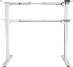 Подстолье Cactus CS-EDF-WT каркас белый, возможные размеры столешницы: ширина 110-160 см, глубина 60-80 см - фото 17094