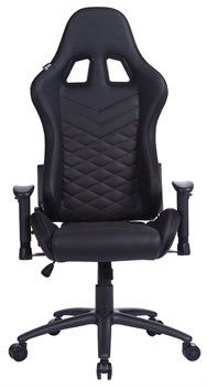 Кресло игровое Cactus CS-CHR-0099BLR цвет: черно-красный, RGB подсветка, обивка: эко.кожа, крестовина: металл пластик черный - фото 17290