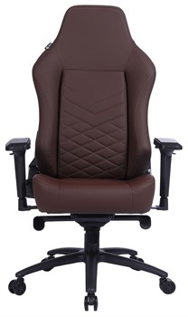 Кресло игровое Cactus CS-CHR-0112BR цвет: коричневый, обивка: эко.кожа, крестовина: металл пластик черный - фото 17298