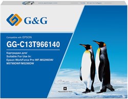 Струйный картридж G&G GG-C13T966140 (T9661) черный для Epson WorkForce Pro WF-M5299DW, M5799DWF, M5298DW (795 мл) - фото 17885