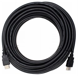 Кабель аудио-видео Cactus CS-HDMI.1.4-10 HDMI (m)/HDMI (m) 10м. позолоченные контакты, черный - фото 18805