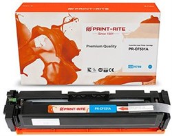Лазерный картридж Print-Rite PR-CF531A (CF531A / TFH931CPU1J) голубой для HP LJ M180n, M181fw (900 стр.) - фото 19362