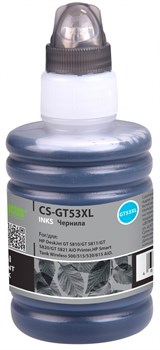 Чернила Cactus CS-GT53XL (1VV21AE) черный для HP Smart Tank Wireless 500, 515, 530 AiO (135 мл) - фото 19683