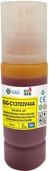 Чернила G&G GG-C13T03V44A 101Y желтый для Epson L4150, L4160, L6160, L6170 (70 мл) - фото 19806
