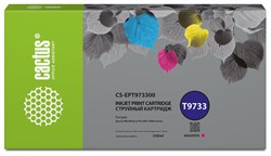 Струйный картридж Cactus CS-EPT973300 (T9733) пурпурный для Epson WorkForce WF-C869RD3TWFC, WF-C869RDTWF (330 мл) - фото 19914