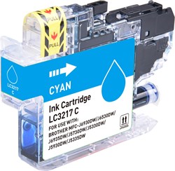 Картридж струйный Cactus CS-LC3617C синий для Brother MFC-J2330DW, J2730DW, J3530DW, J3930DW (10 мл) - фото 20637