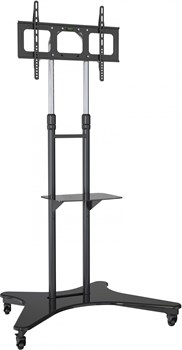 Стойка для телевизора Cactus CS-ST31 черный 37"-75" макс.81.6кг напольный мобильный - фото 20679