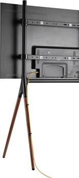 Подставка для телевизора Cactus CS-ST1247BKWN черный/орех 49"-70" макс.40кг напольный - фото 20911