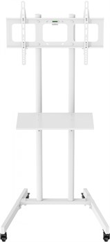Стойка для телевизора Cactus CS-ST04 белый 37"-70" макс.68кг напольный мобильный - фото 20945