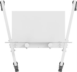 Стойка для телевизора Cactus CS-ST04 белый 37"-70" макс.68кг напольный мобильный - фото 20947