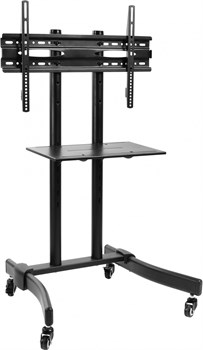 Стойка для телевизора Cactus CS-ST1030BK черный 37"-70" макс.50кг напольный мобильный - фото 21252