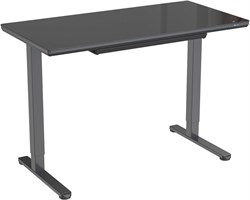 Стол Cactus CS-EGD-BBK столешница стекло черный, каркас черный, столешница 120x60 см - фото 21863