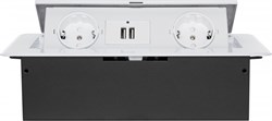Розетка Cactus CS-SOCKET-EU/USBA-WH для столешницы белый - фото 22120