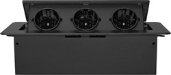 Розетка Cactus CS-SOCKET-EU3-BK для столешницы (уп.:1шт) - фото 22126