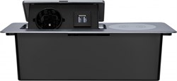Розетка Cactus CS-SOCKET-USBA-WLESS для столешницы серебристый - фото 22132