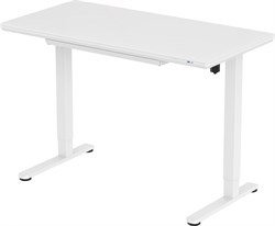 Стол для компьютера Cactus CS-EGD-WWT столешница стекло белый каркас белый, столешница 120x60 см - фото 22201