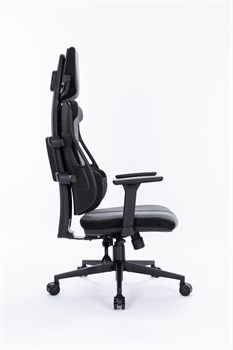 Кресло Cactus CS-CHR-DUO-GYBK серый/черный с подголов. крестов. сталь - фото 22244