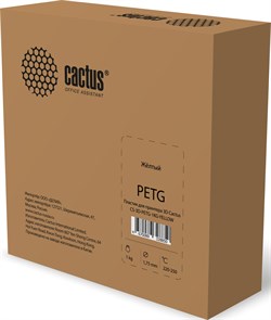 Пластик для принтера 3D Cactus CS-3D-PETG-1KG-YELLOW PETG d1.75мм 1кг 1цв. - фото 23289
