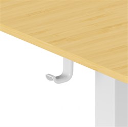 Стол для компьютера Cactus CS-ED-WTBAM столешница бамбук бежевый каркас белый, столешница 120x60 см - фото 23856