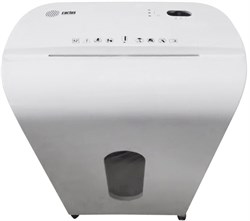 Шредер Cactus CS-SH-K4 белый/черный (секр.P-4) фрагменты 12лист. 17лтр. скрепки скобы пл.карты - фото 23888