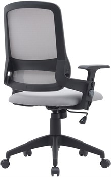 Кресло Cactus CS-MC313-BKGY черный/серый сетка/ткань низк.спин. крестов. пластик пластик черный - фото 23918