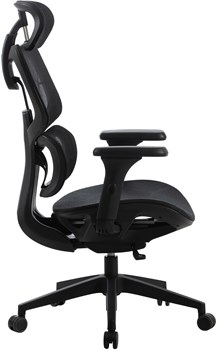 Кресло Cactus CS-MC555-BK черный сетка с подголов. крестов. пластик - фото 23932