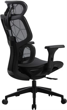 Кресло Cactus CS-MC555-BK черный сетка с подголов. крестов. пластик - фото 23933