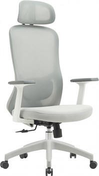 Кресло Cactus CS-GMC515-GY серый сиденье серый сетка/ткань с подголов. крестов. пластик пластик серый - фото 23963