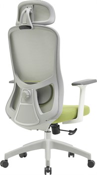 Кресло Cactus CS-GMC515-GYGN серый сиденье салатовый сетка/ткань с подголов. крестов. пластик пластик серый - фото 23971