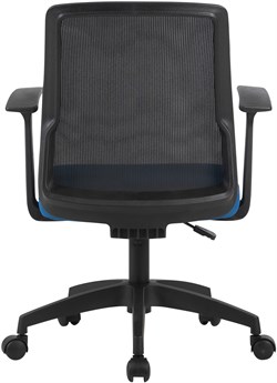 Кресло Cactus CS-MC222-BKBL черный сиденье темно-синий сетка/ткань низк.спин. крестов. пластик пластик черный - фото 23976