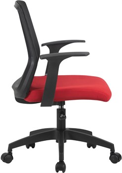 Кресло Cactus CS-MC222-BKRD черный сиденье темно-красный сетка/ткань низк.спин. крестов. пластик пластик черный - фото 23987