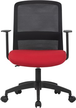 Кресло Cactus CS-MC333-BKRD черный сиденье темно-красный сетка/ткань низк.спин. крестов. пластик пластик черный - фото 23998