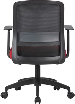 Кресло Cactus CS-MC333-BKRD черный сиденье темно-красный сетка/ткань низк.спин. крестов. пластик пластик черный - фото 24000