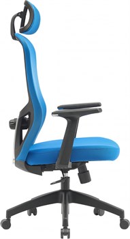 Кресло Cactus CS-MC515-BL темно-синий сиденье темно-синий сетка/ткань с подголов. крестов. пластик пластик черный - фото 24034