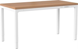Стол для компьютера Cactus CS-ET-WWD столешница МДФ белый дуб молочный каркас белый, столешница 160x80 см - фото 24153