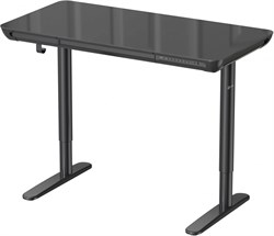 Стол для компьютера Cactus CS-EGD-BK-LED столешница закаленное стекло черный каркас черный, столешница 120x60 см - фото 24179