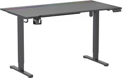 Стол для компьютера Cactus CS-EDXL-GBK столешница МДФ черный карбон каркас черный, столешница 140x60 см - фото 24181