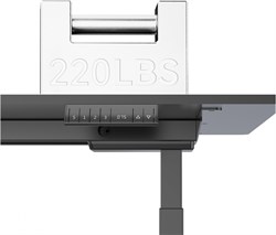 Подстолье Cactus CS-EDLF-BK каркас черный, возможные размеры столешницы: ширина 120-200 см, глубина 60-80 см - фото 24246