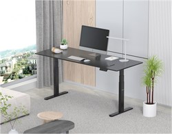 Подстолье Cactus CS-EDLF-BK каркас черный, возможные размеры столешницы: ширина 120-200 см, глубина 60-80 см - фото 24248