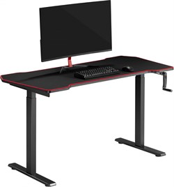 Стол для компьютера Cactus CS-MDL-BK столешница МДФ черный, столешница 140x67 см - фото 24261