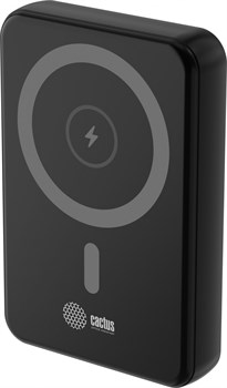 Мобильный аккумулятор Cactus CS-PBFSUA-10000 10000mAh 22.5W 4.5A USB-C беспров.зар. черный - фото 24289
