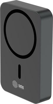 Мобильный аккумулятор Cactus CS-PBFSTA-10000 10000mAh 22.5W 4.5A USB-C беспров.зар. серый - фото 24293