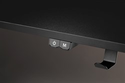 Стол игровой Cactus CS-GMD-BK-RGB столешница МДФ черный каркас черный 136x60x75см - фото 24369